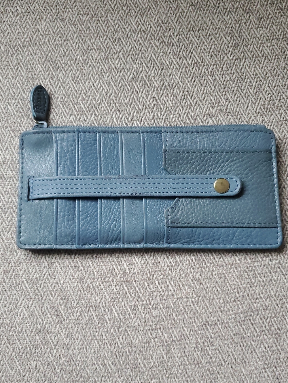 Relativity Blue Slim Leather ID Card Case